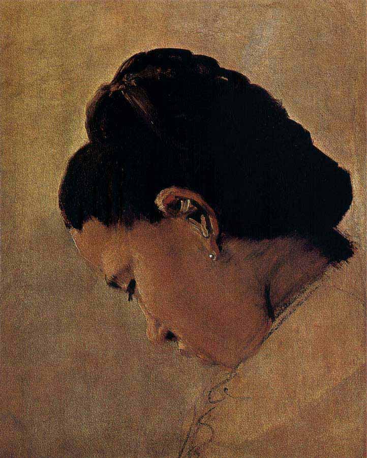 Georges Seurat Head Portrait of the Girl